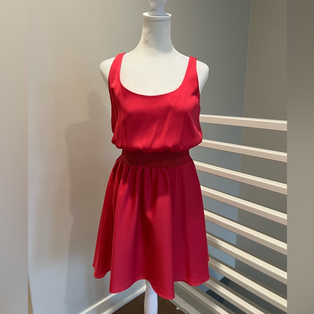 Best Society Smocked Waist Tank Dress XS